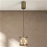 Antique Brass With Cognac Glass