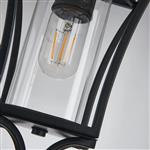 Katya Satin Black IP54 Outdoor Pendant 369614