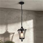 Katya Satin Black IP54 Outdoor Pendant 369614