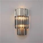 Polished Nickel And Smoked Glass