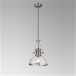 Satin Nickel And Clear Glass