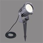 Seattle Large Single IP65 Grey LED Spike Spotlight LT31107