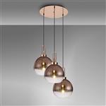 Copper And Copper Fade Globe Glass