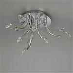 Zionsville LED Small Polished Chrome And Crystal Flush Fitting LT33133