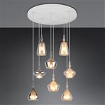 Aldea Round 8-Light Multicoloured Cluster Pendant 349430817