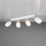 Bidar Matt White Four Light Ceiling Spot R81574031