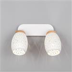 Bidar Matt White Ceiling Double Spotlight R81572031