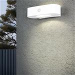 Bilbao IP44 White Outdoor PIR Solar Wall Light R23336201