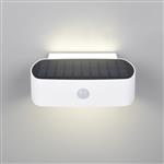 Bilbao IP44 White Outdoor PIR Solar Wall Light R23336201