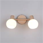 Boba Warm Beige And Opal White Glass Dual Spotlight R86372043