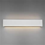 Concha Large Matt White LED Wall Light 225174731