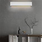 Concha Large Matt White LED Wall Light 225174731