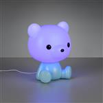 Cutie LED RGB Child's Blue And White Bear Table Lamp R57991112