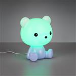 Cutie LED RGB Child's Blue And White Bear Table Lamp R57991112