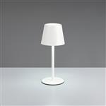 Diaz IP44 LED Matt White Rechargeable Touch Table Lamp R55961131