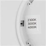 Draco LED Large Matt White Round Flush CCT Flush Fitting R65891931