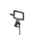 Funchal IP44 PIR 120mm Black Outdoor LED Floodlight R23349132