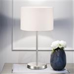 Hotel Large White Shade Table Lamp 511100101
