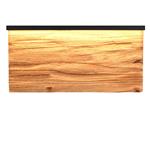 Kalea Large Matt Black and Wood LED Wall Light 255519130