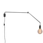 Line Matt Black Swing Arm Wall Light 200200132