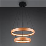 Lynwood Double Wood Finish LED Pendant 355039130