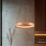Lynwood Single Wood Finish LED Pendant 355030130