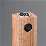 Marley Wood and Nickel Dual-Use LED Floor Lamp 412510407