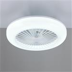 Mora LED CCT White Flush 3 Speed Ceiling Fan Light R64032101