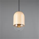 Nara Natural Wood And Matt Black Single Pendant Fitting R36311030