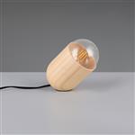 Nara Natural Wood And Matt Black Table Lamp R56311030