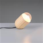 Nara Natural Wood And Matt Black Table Lamp R56311030