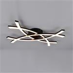 Pollock LED Matt Black Flush Mounted Fitting R23691132