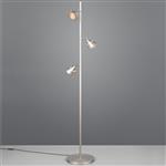 Romeo 3-Light Matt Nickel CCT LED Floor Lamp 437010307