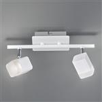 Roubaix Matt White Double Wall/Ceiling Spotlight R82152131
