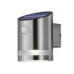 Salta IP44 Matt Nickel Solar Powered Outdoor Wall Light R22231107