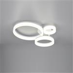 Scope Round LED Matt White 3 Light Flush Ceiling Fitting R63601331