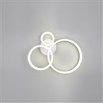 Scope Round LED Matt White 3 Light Flush Ceiling Fitting R63601331