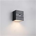 Talca IP65 LED Matt Black Solar Dusk to Dawn Motion Sensor Outdoor Light R25119632 