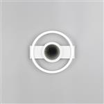 Wheeler LED Matt White And Opal Diffuser Round Flush Fitting R64801131