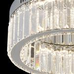 Gelmir Small Chrome Crystal CCT LED Flush Light LSTB052
