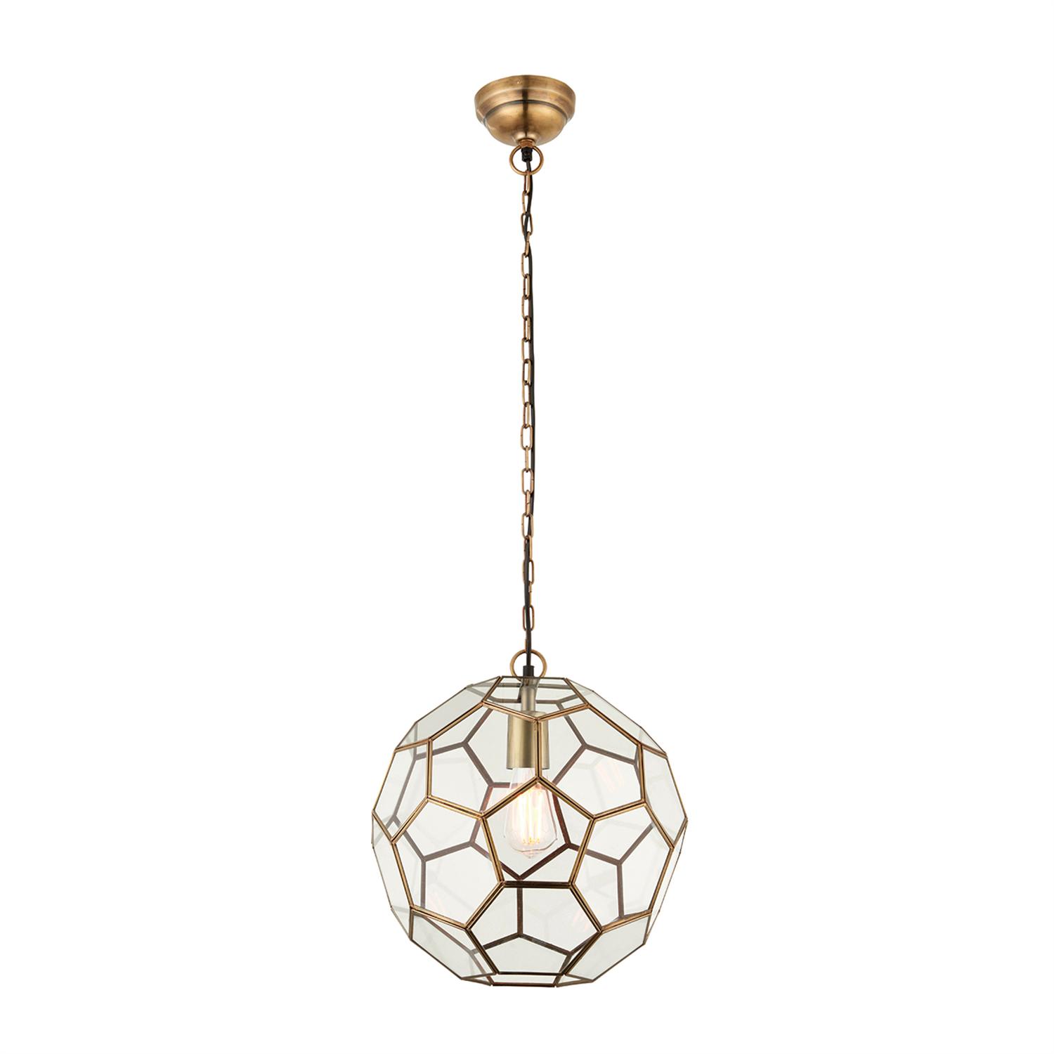 Miele Antique Brass Pendant Light 69784